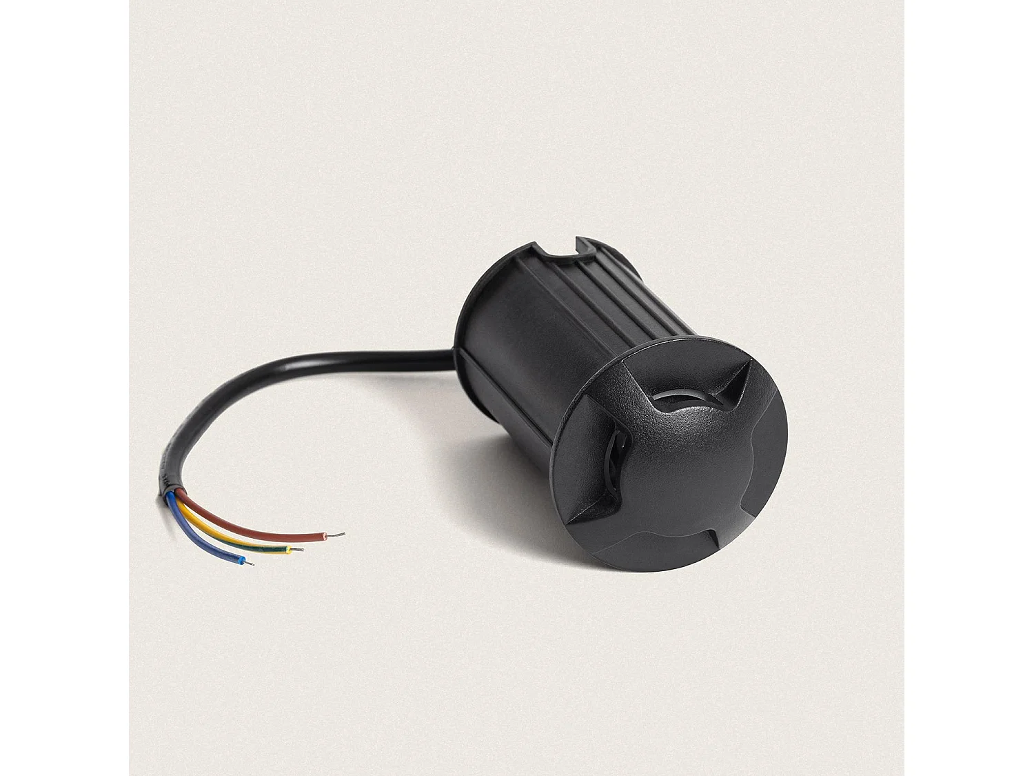 Baliza Exterior LED 3W Empotrable Suelo Letso 4L Negro