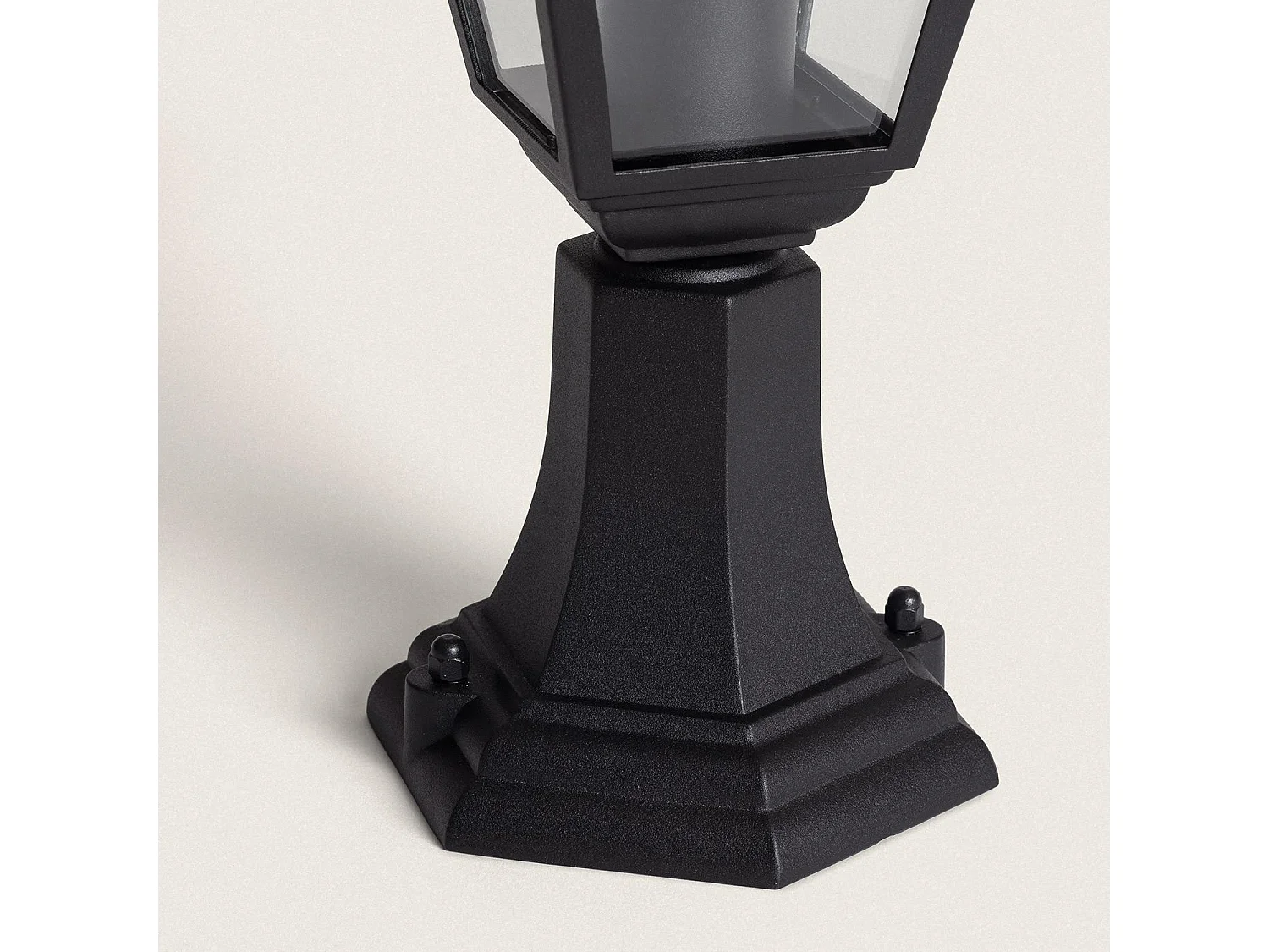 Baliza Sobremuro Exterior E27 Aluminio y Cristal Villa