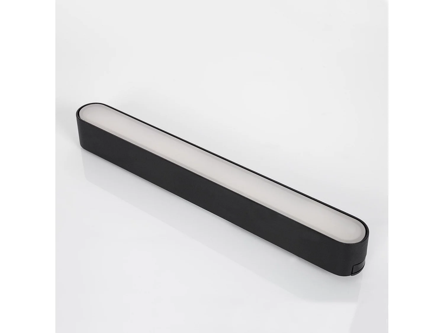 Spot Linéaire LED sur Rail Magnétique 25mm Extra-Plat 12W 48V Noir 222mm 4000K Blanc neutre