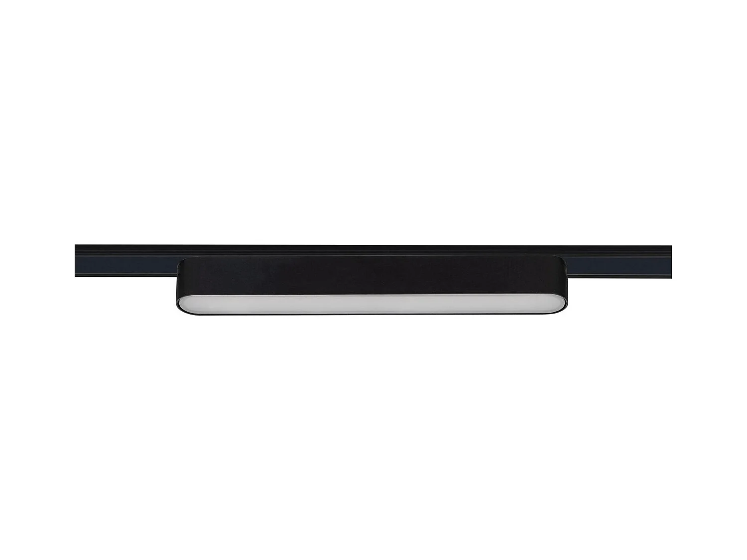 Spot Linéaire LED sur Rail Magnétique 25mm Extra-Plat 12W 48V Noir 222mm 4000K Blanc neutre