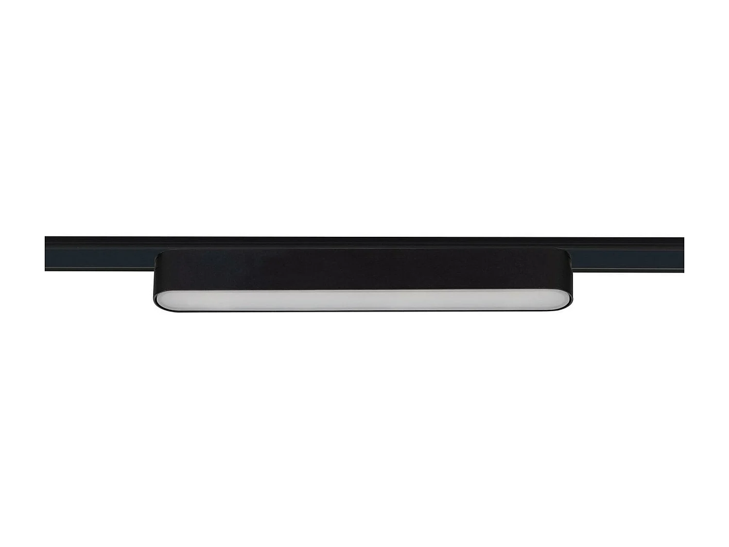 Spot Linéaire LED sur Rail Magnétique 25mm Extra-Plat 12W 48V Noir 222mm 4000K Blanc neutre