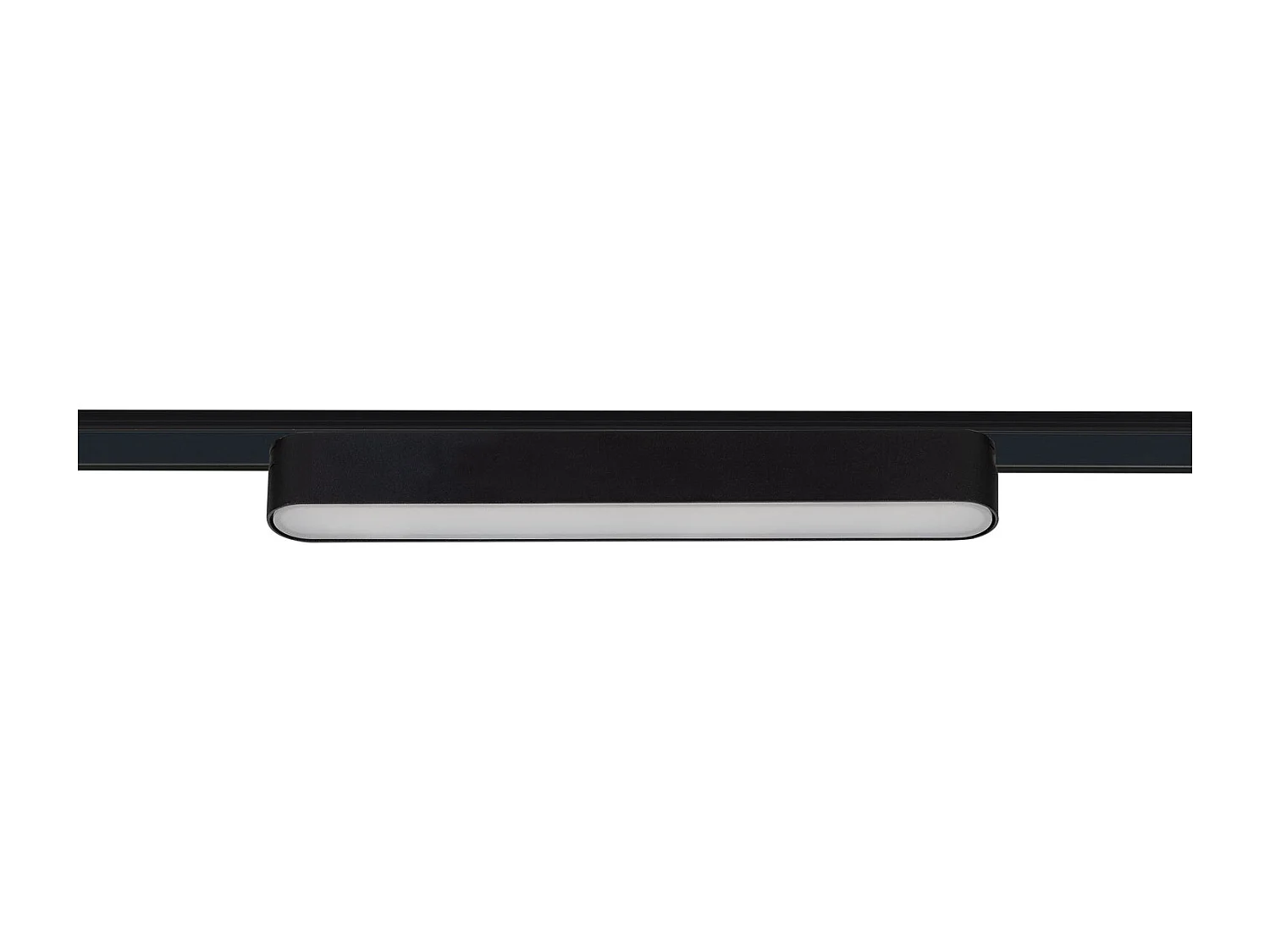 Spot Linéaire LED sur Rail Magnétique 25mm Extra-Plat 12W 48V Noir 222mm 4000K Blanc neutre