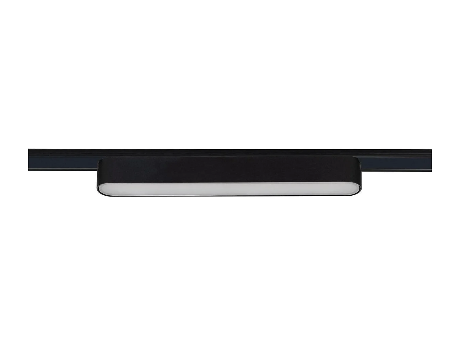 Spot Linéaire LED sur Rail Magnétique 25mm Extra-Plat 12W 48V Noir 222mm 4000K Blanc neutre