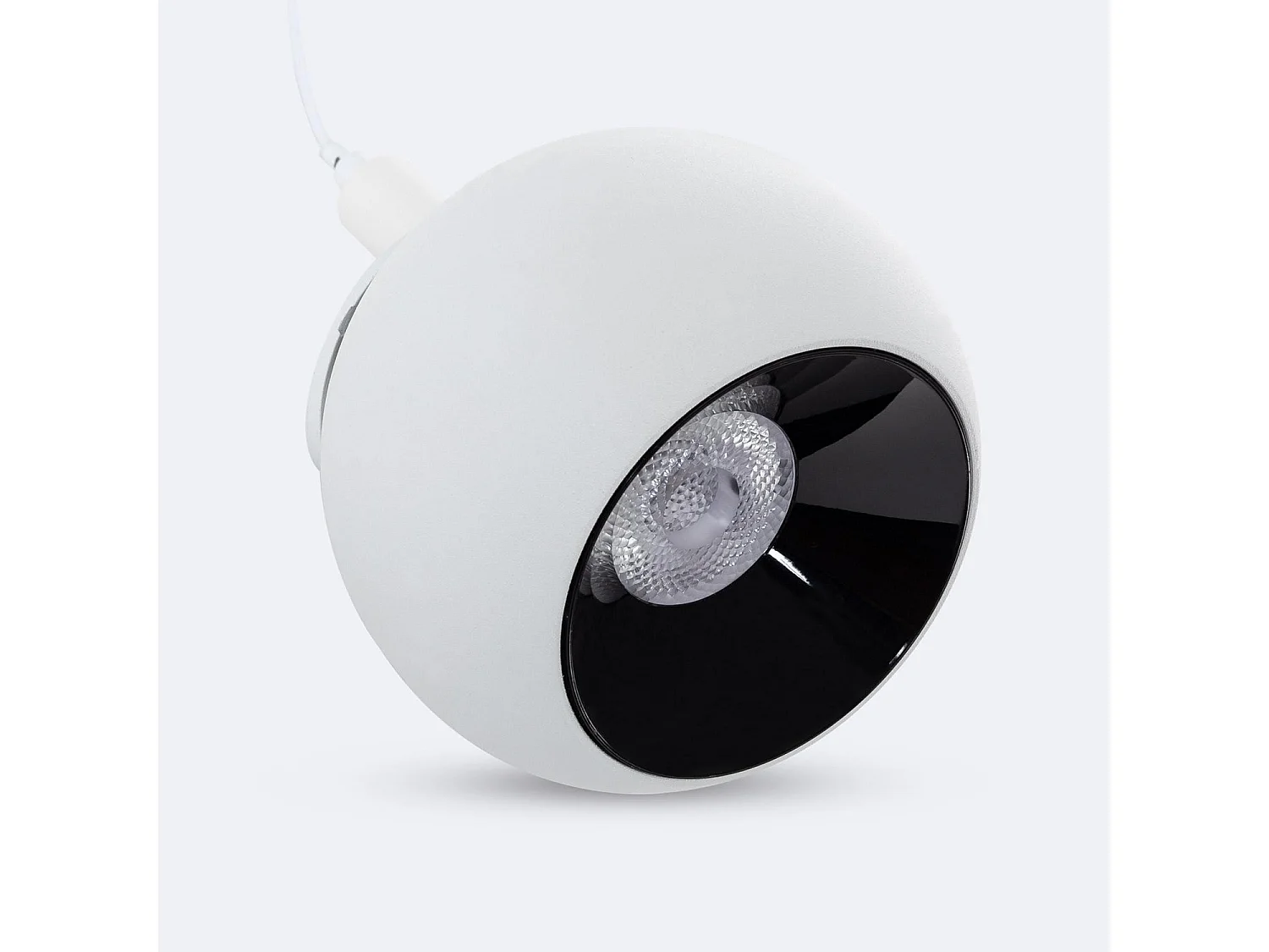 Spot LED Suspendu sur Rail Magnétique 25mm Extra-Plat 12W 48V Concave Ø100 mm Blanc 2700K Blanc chaud