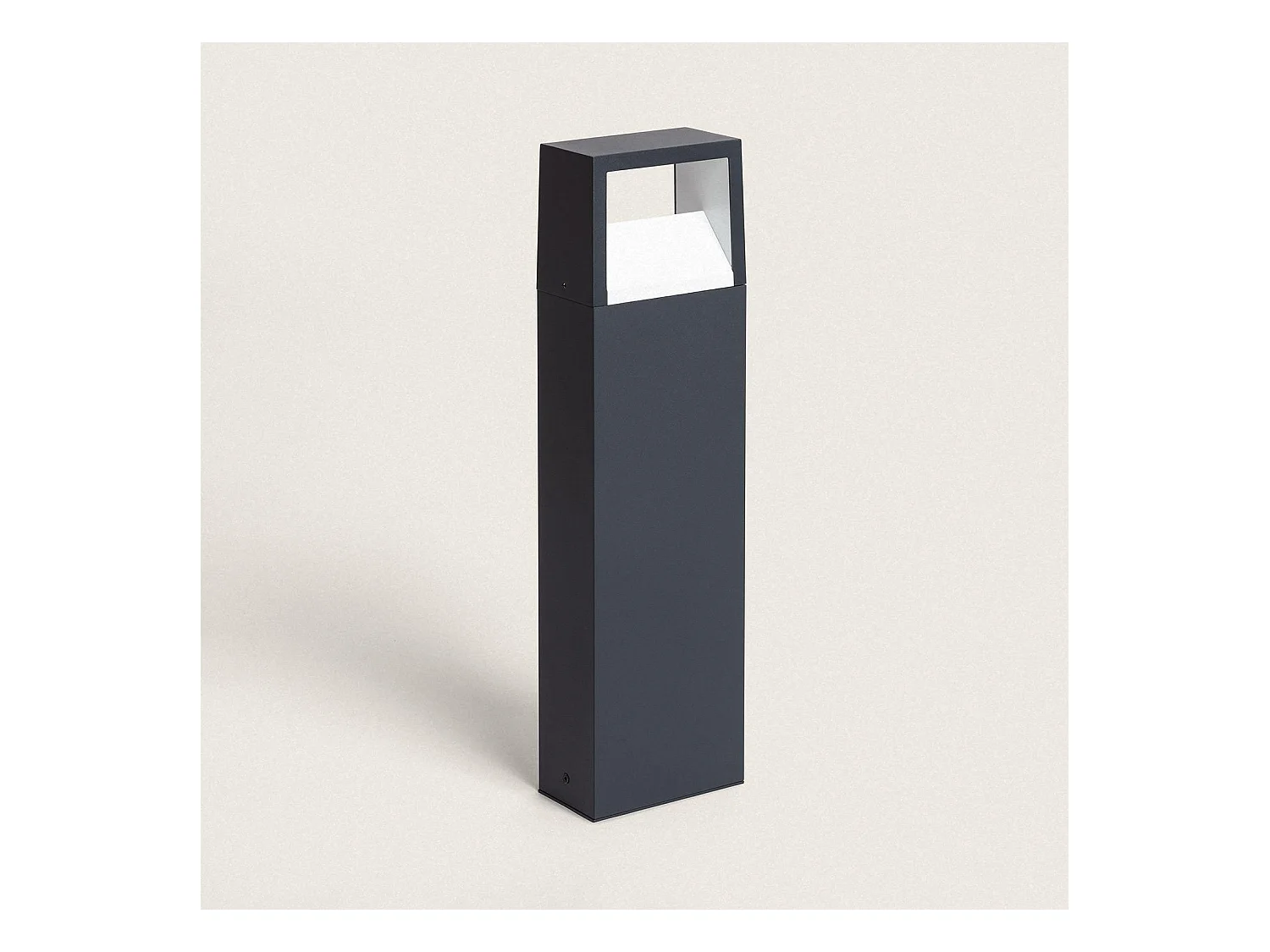 Lampioncino Esterno LED 9W Superficie 50cm Alluminio Sheffield Ossido