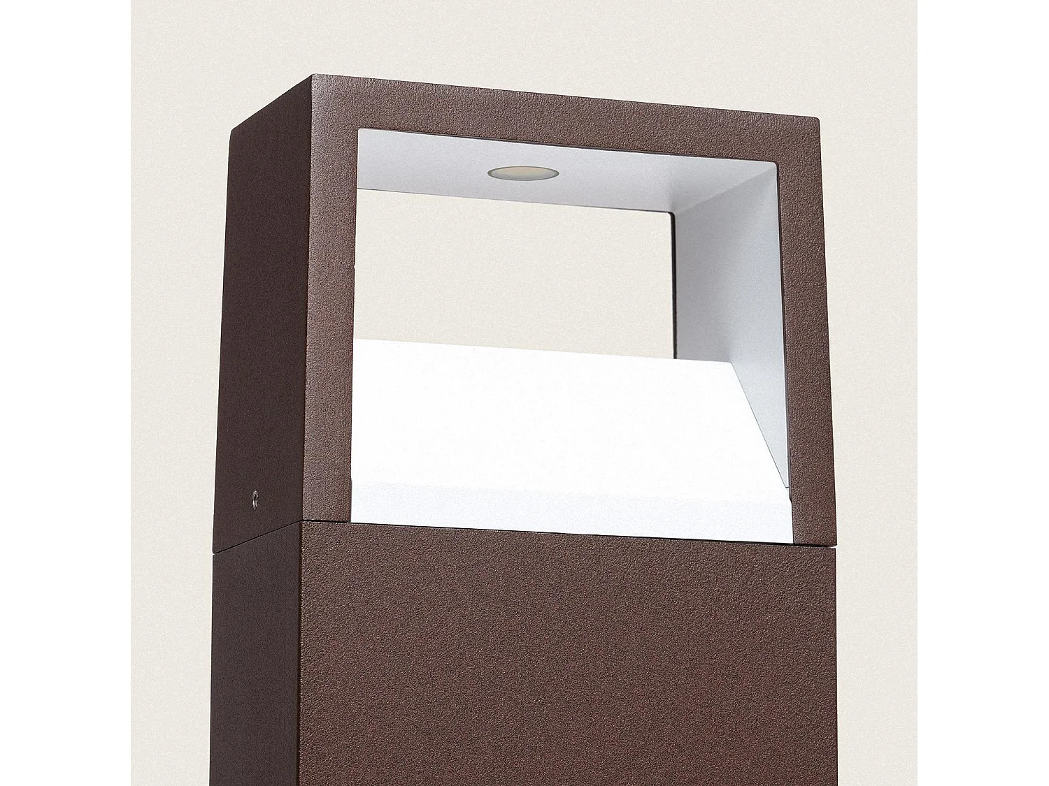 Balise LED 9W Extérieure Aluminium  en Saillie sur Pied 50cm Sheffield Rouille