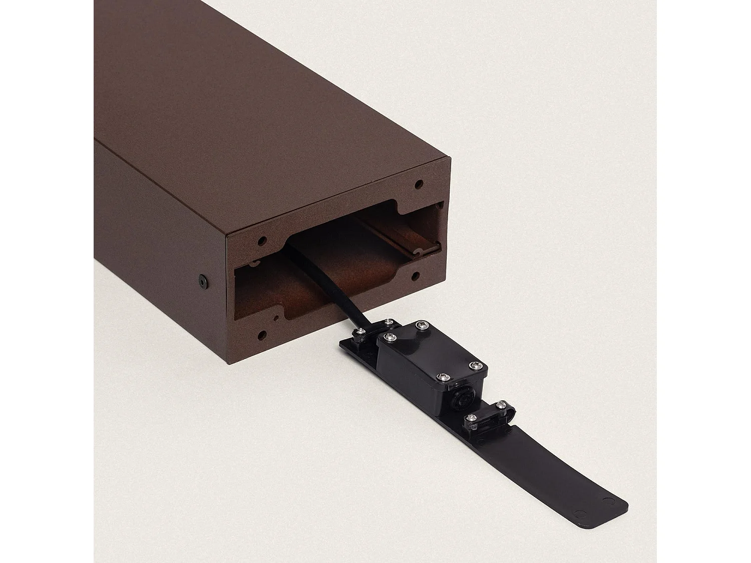 Balise LED 9W Extérieure Aluminium  en Saillie sur Pied 50cm Sheffield Rouille