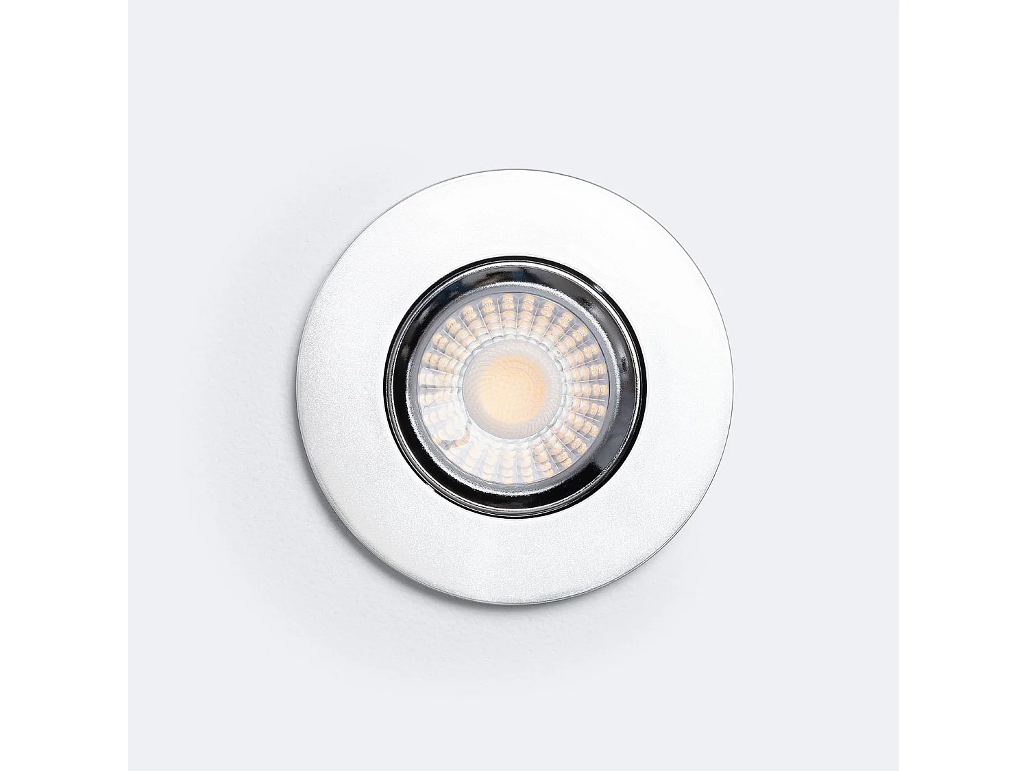 Spot Downlight Ignifuge LED 5-8W Rond Dimmable IP65 Coupe Ø 65 mm Design Ajustable Doré Sélectionnable (Neutre-Froid)