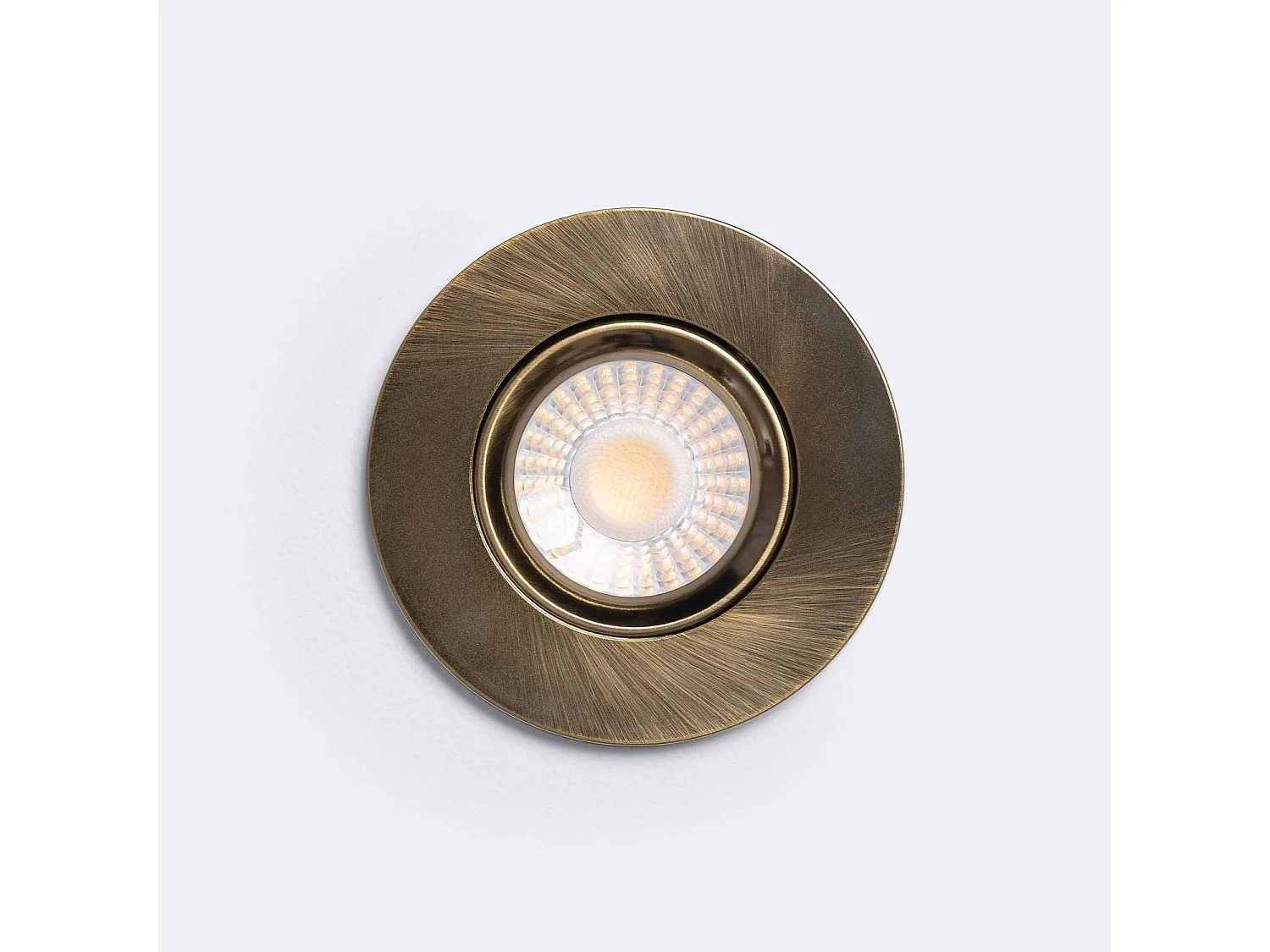 Spot Downlight Ignifuge LED 5-8W Rond Dimmable IP65 Coupe Ø 65 mm Design Ajustable Chromé Sélectionnable (Neutre-Froid)