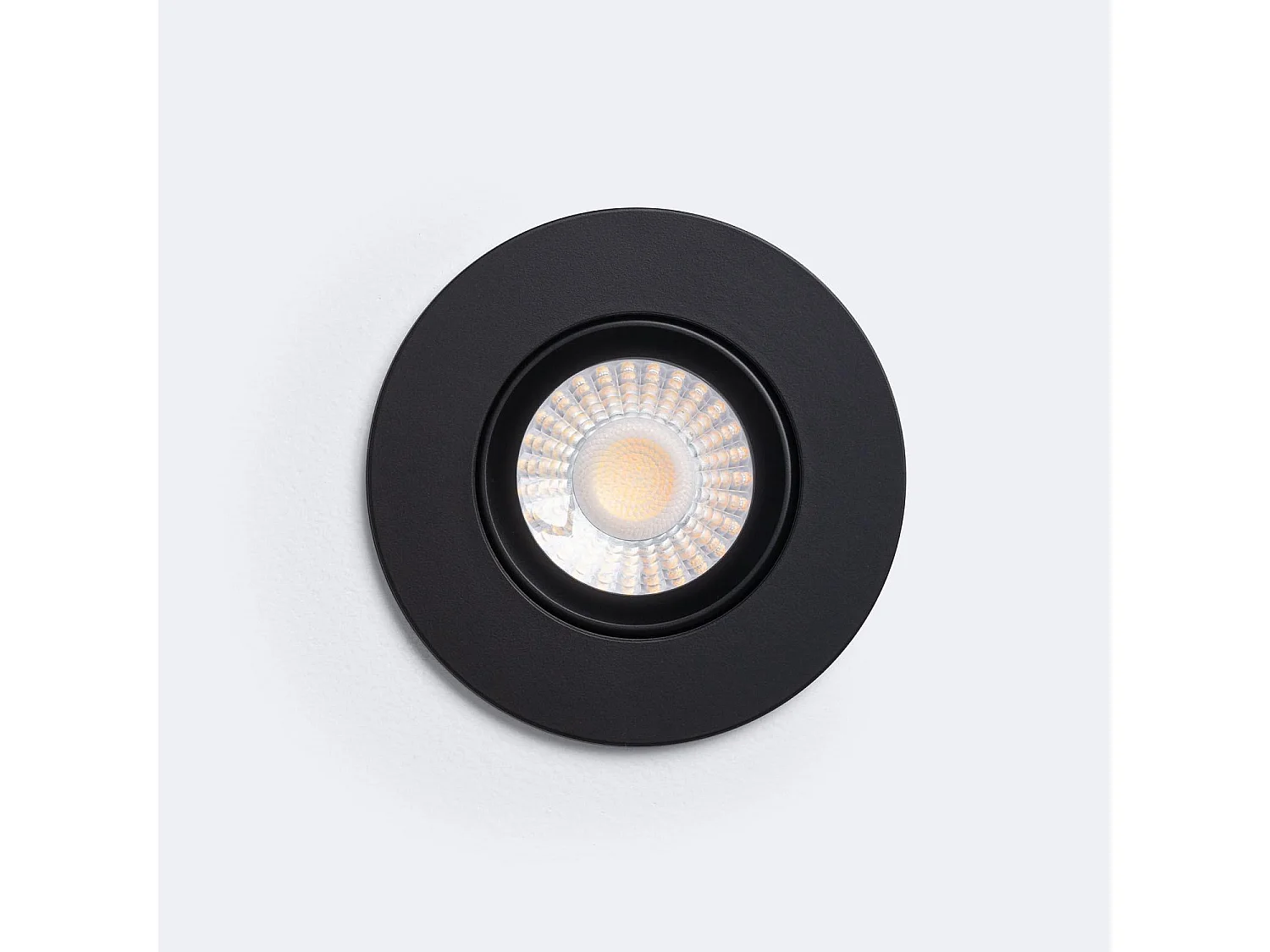 Spot Downlight Ignifuge LED 5-8W Rond Dimmable IP65 Coupe Ø 65 mm Design Ajustable Chromé Sélectionnable (Neutre-Froid)