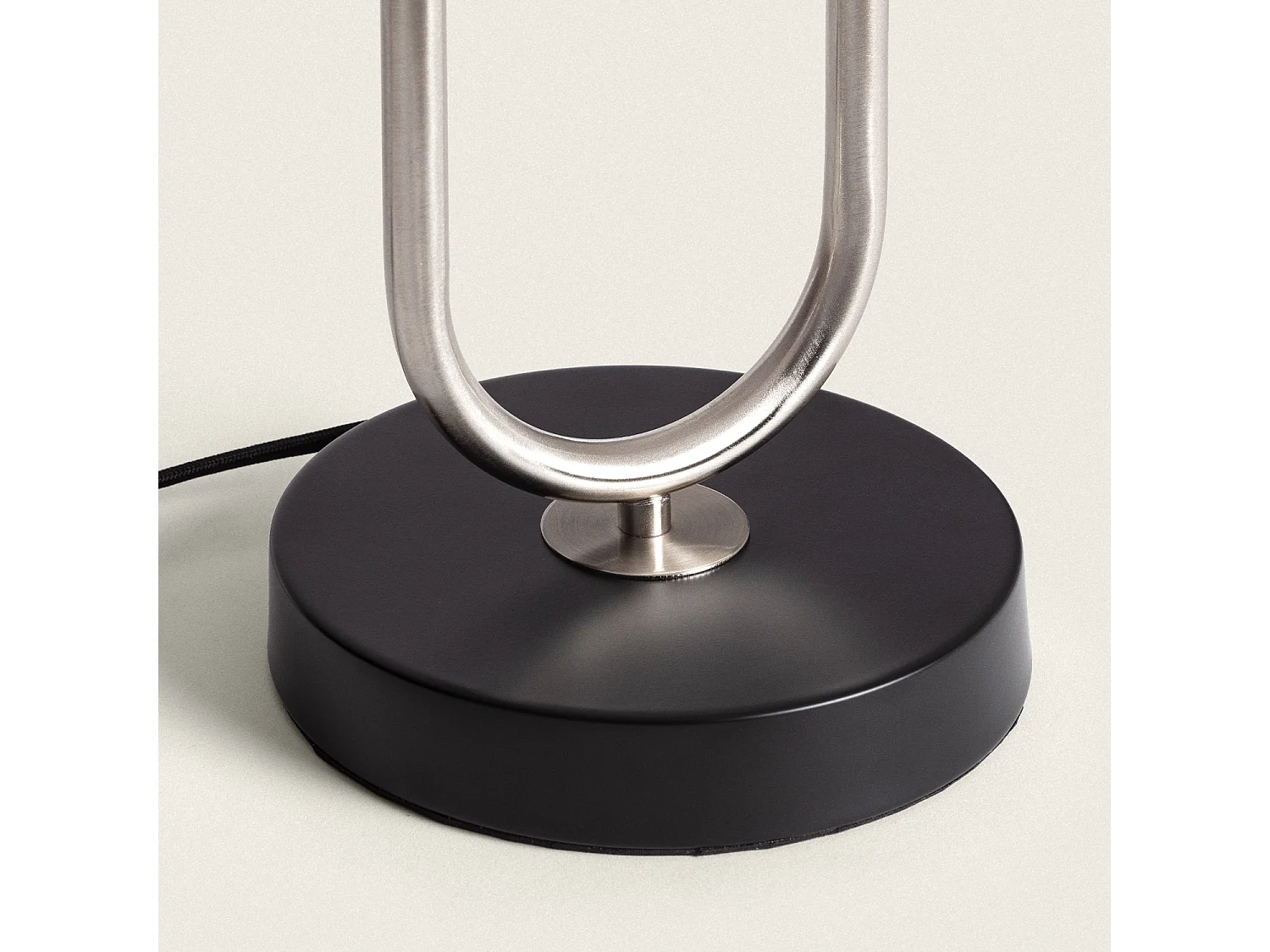 Lampe à Poser Métal et Tissu Duque Blanc