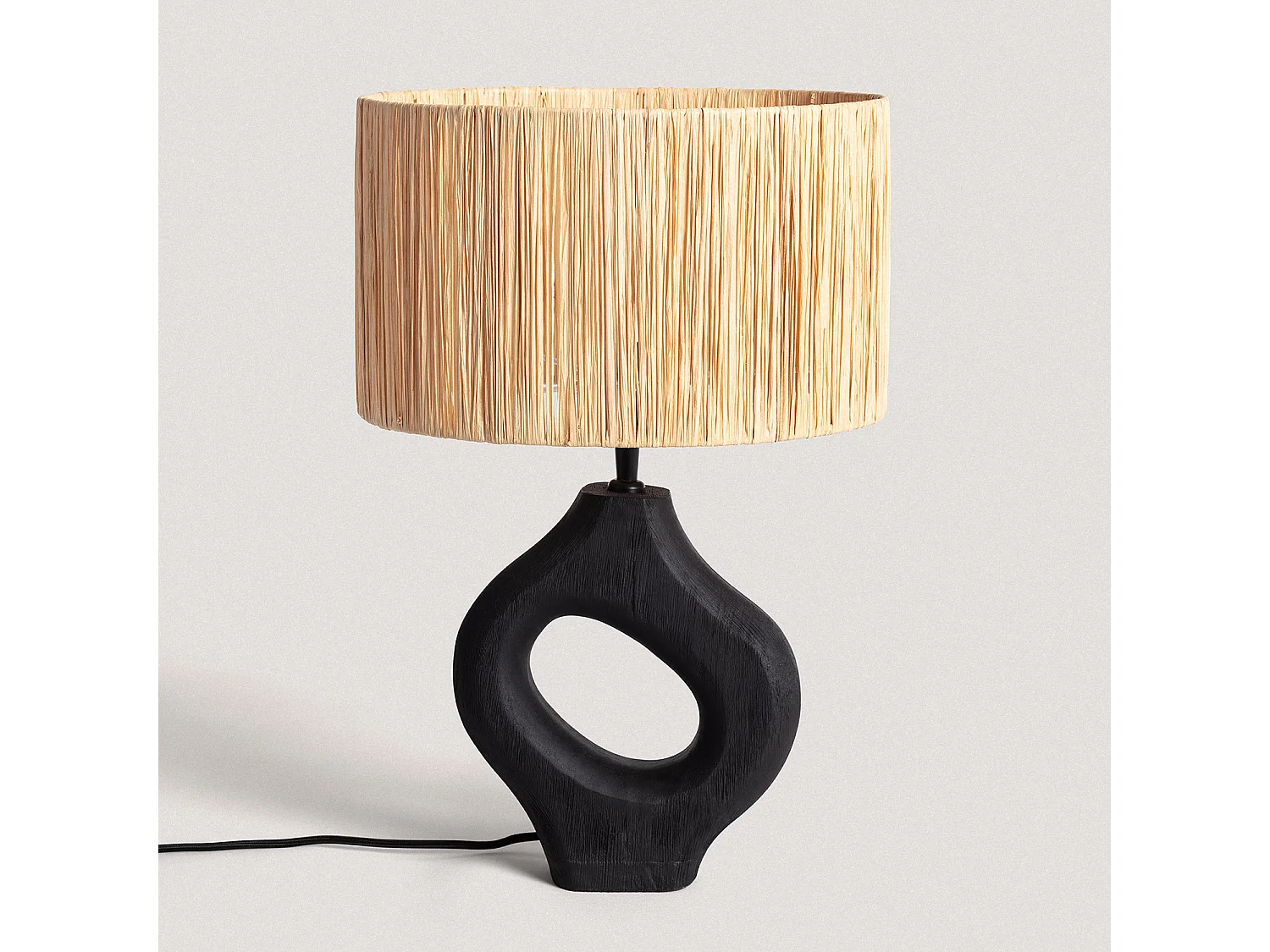 Lampe à Poser en bois Dhara ILUZZIA