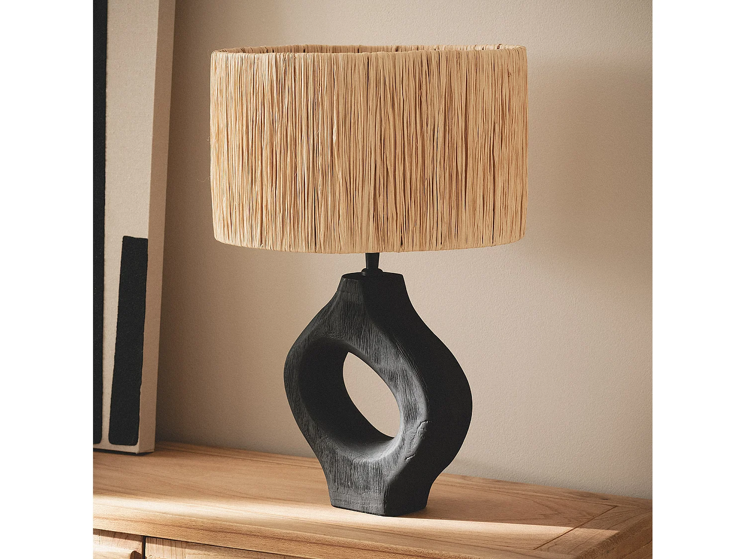 Lampe à Poser en bois Dhara ILUZZIA