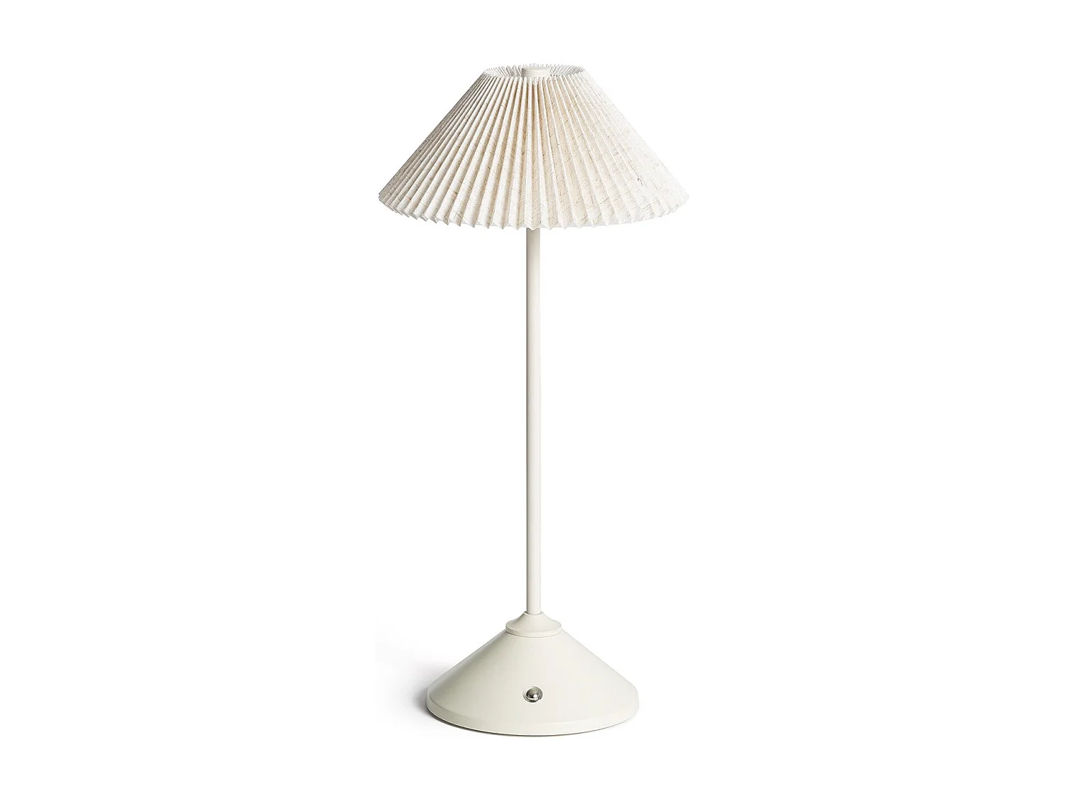 Lampada da Tavolo LED 3W Portatile Metallo con Batteria USB Ricaricabile Denwa Beige