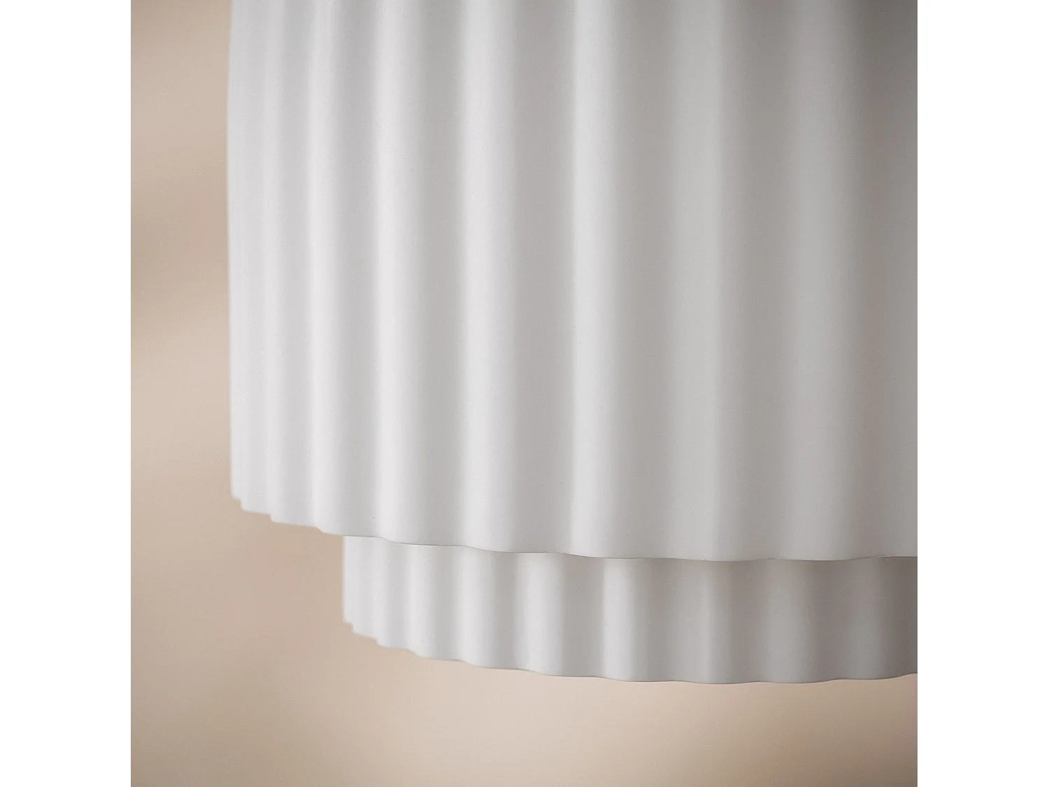 Suspension Plâtre Double Colum Blanc