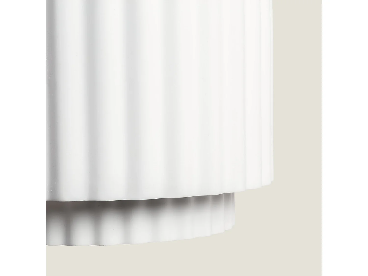 Suspension Plâtre Double Colum Blanc