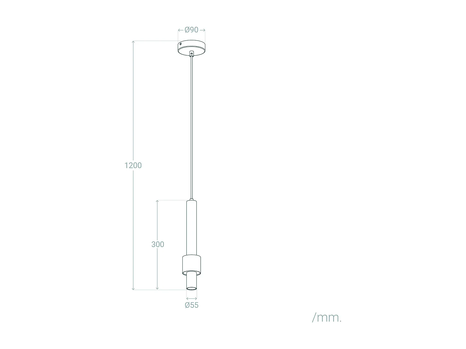 Suspension Aluminium Dakari Doré