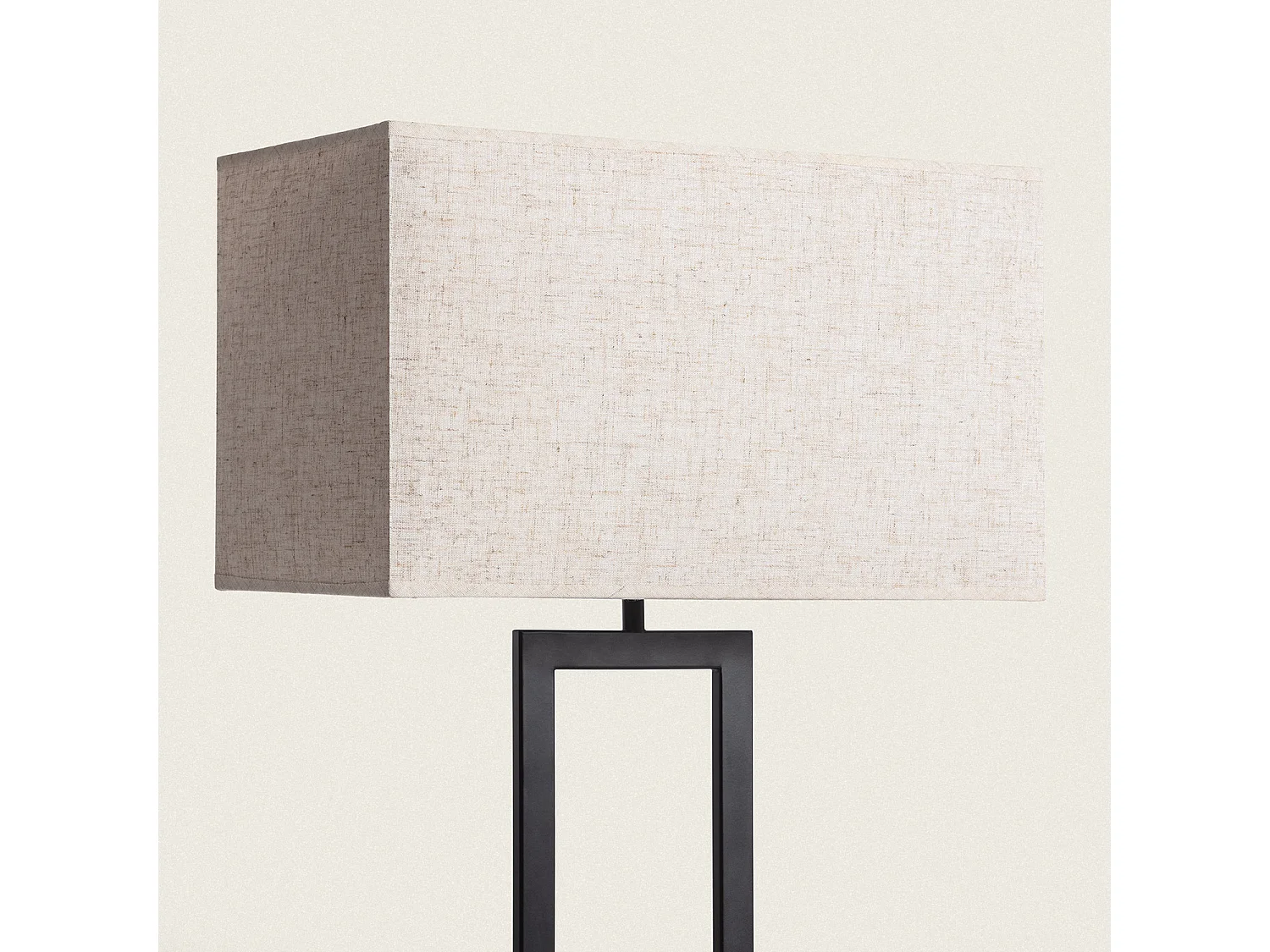 Lampe à Poser Métal et Tissu Armida Noir