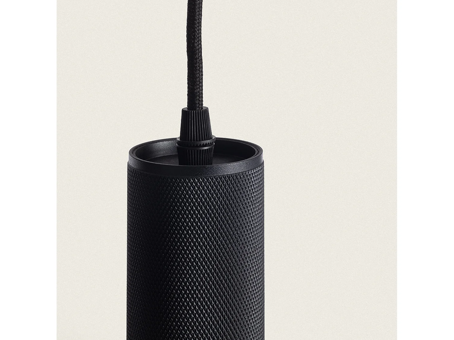 Suspension Aluminium 4 Spots Breix  Noir