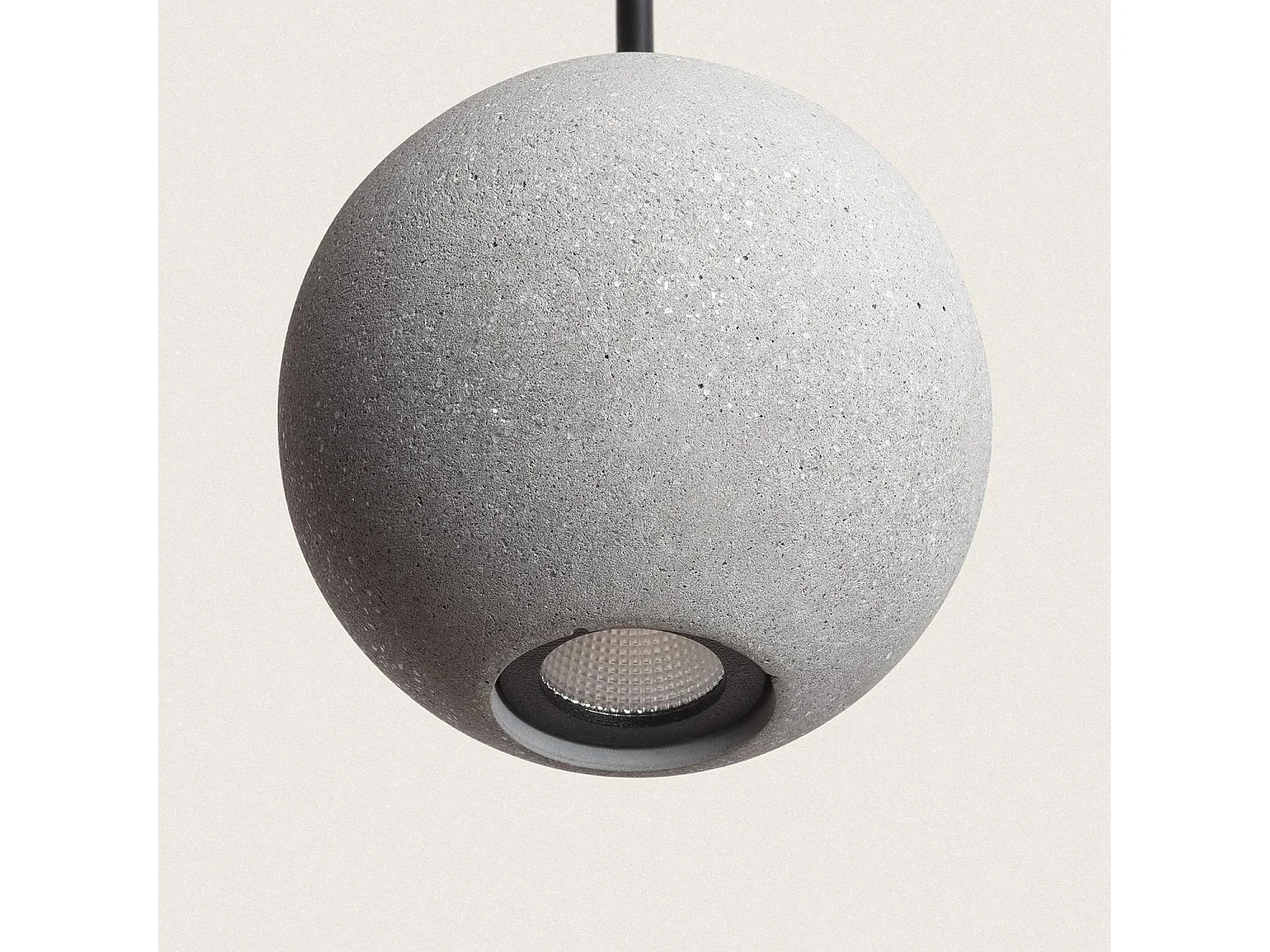 Suspension LED Ciment Jax 4 W Gris Pierre