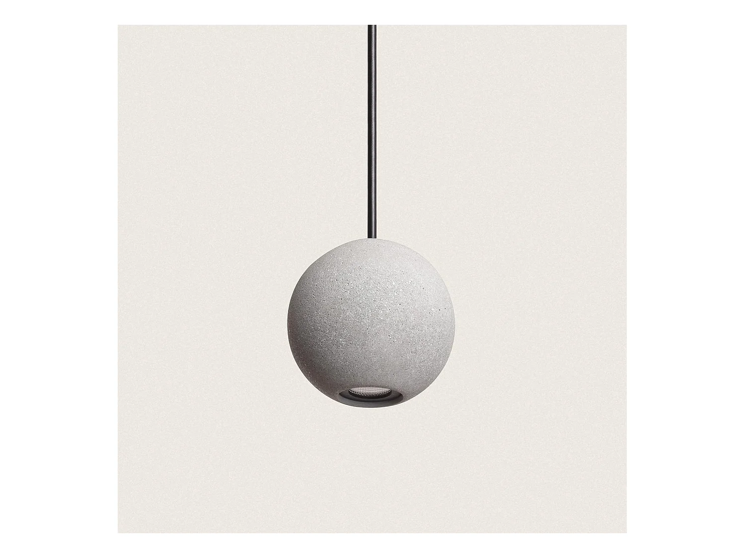 Suspension LED Ciment Jax 4 W Gris Pierre