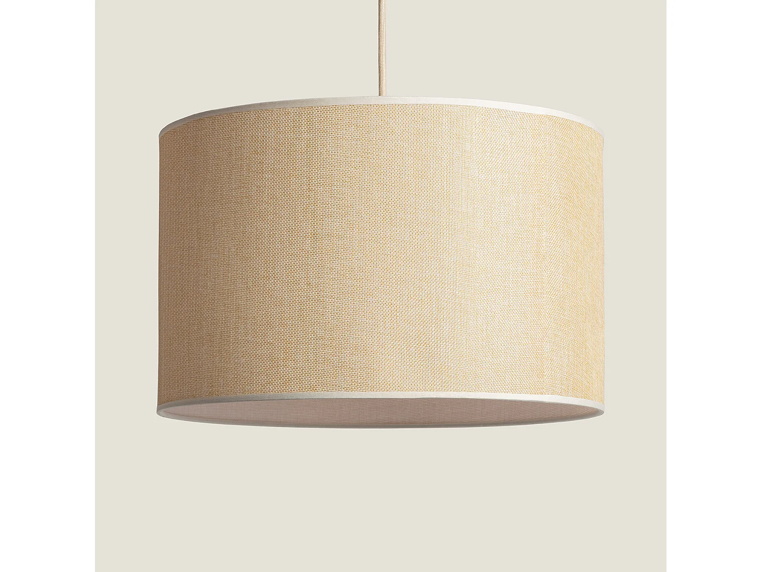 Lámpara Colgante Tela Nally Beige