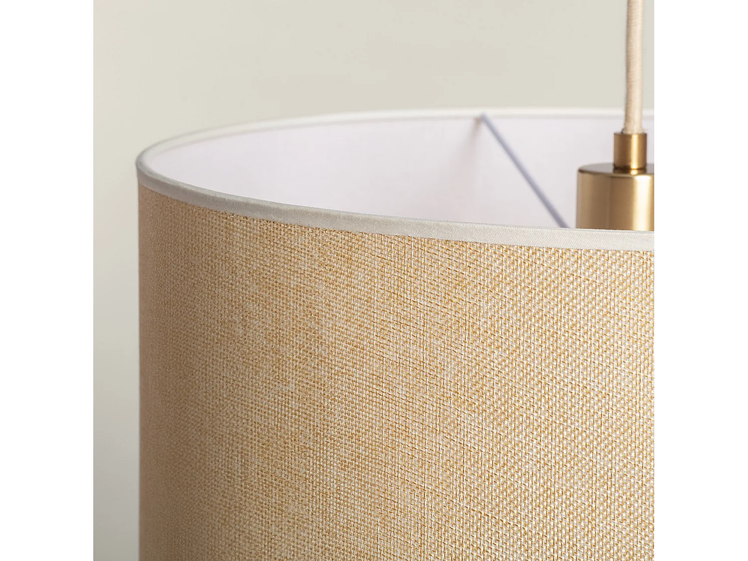 Lámpara Colgante Tela Nally Beige