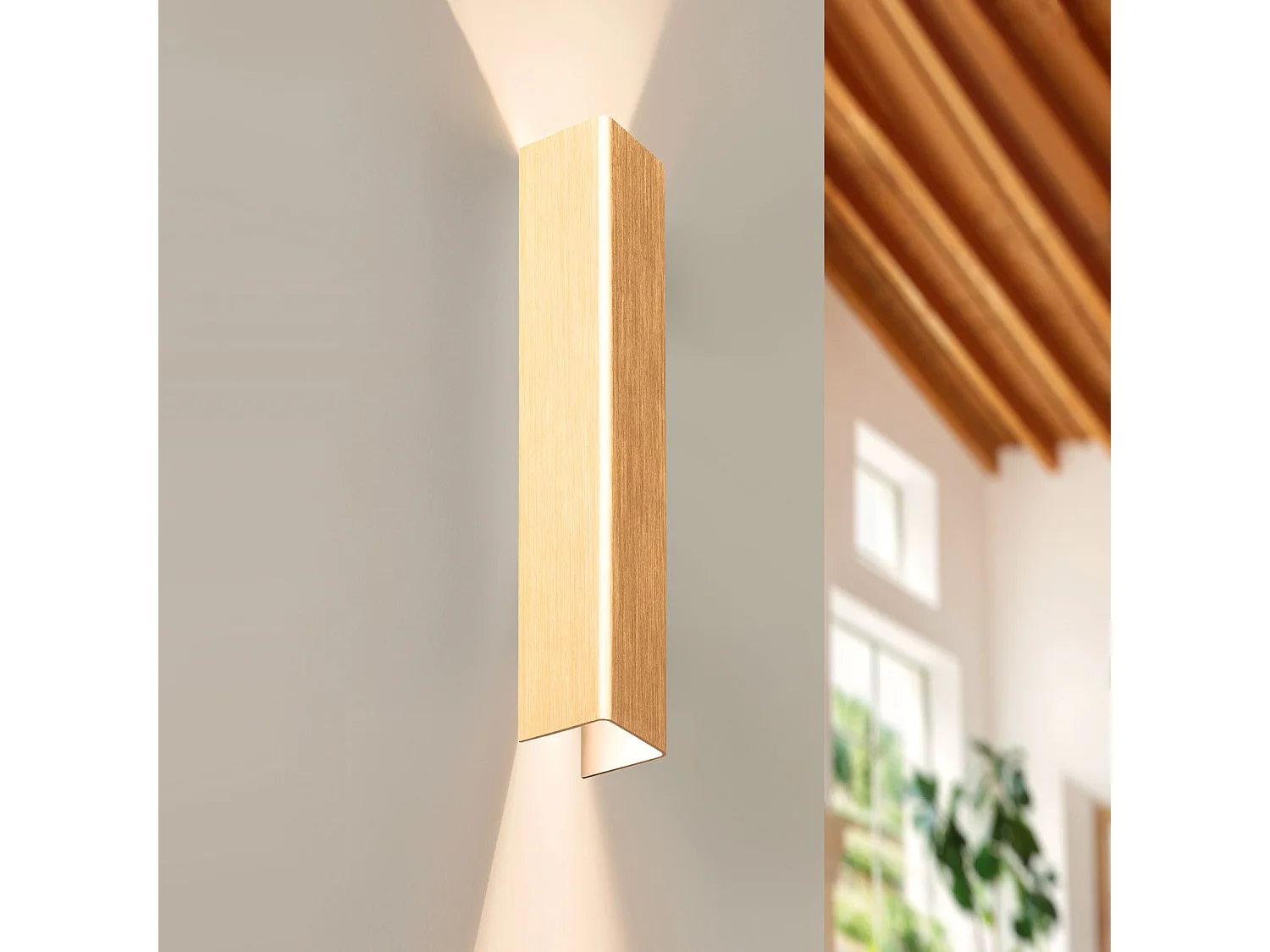 Aplique de Pared LED 12W Metal Columbus L Dorado