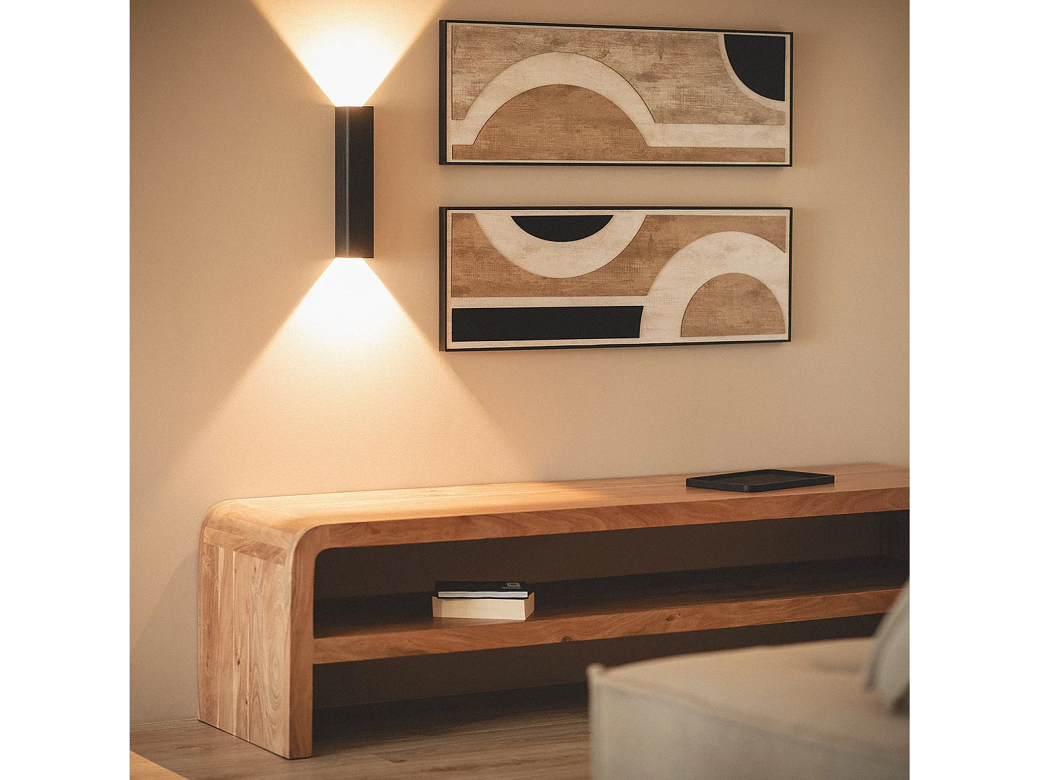 Aplique de Pared LED 12W Metal Columbus M Negro