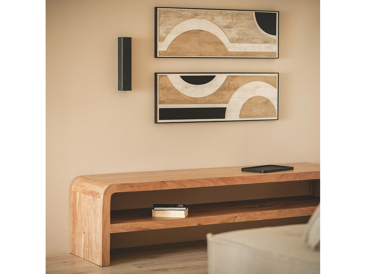 Aplique de Pared LED 12W Metal Columbus M Negro