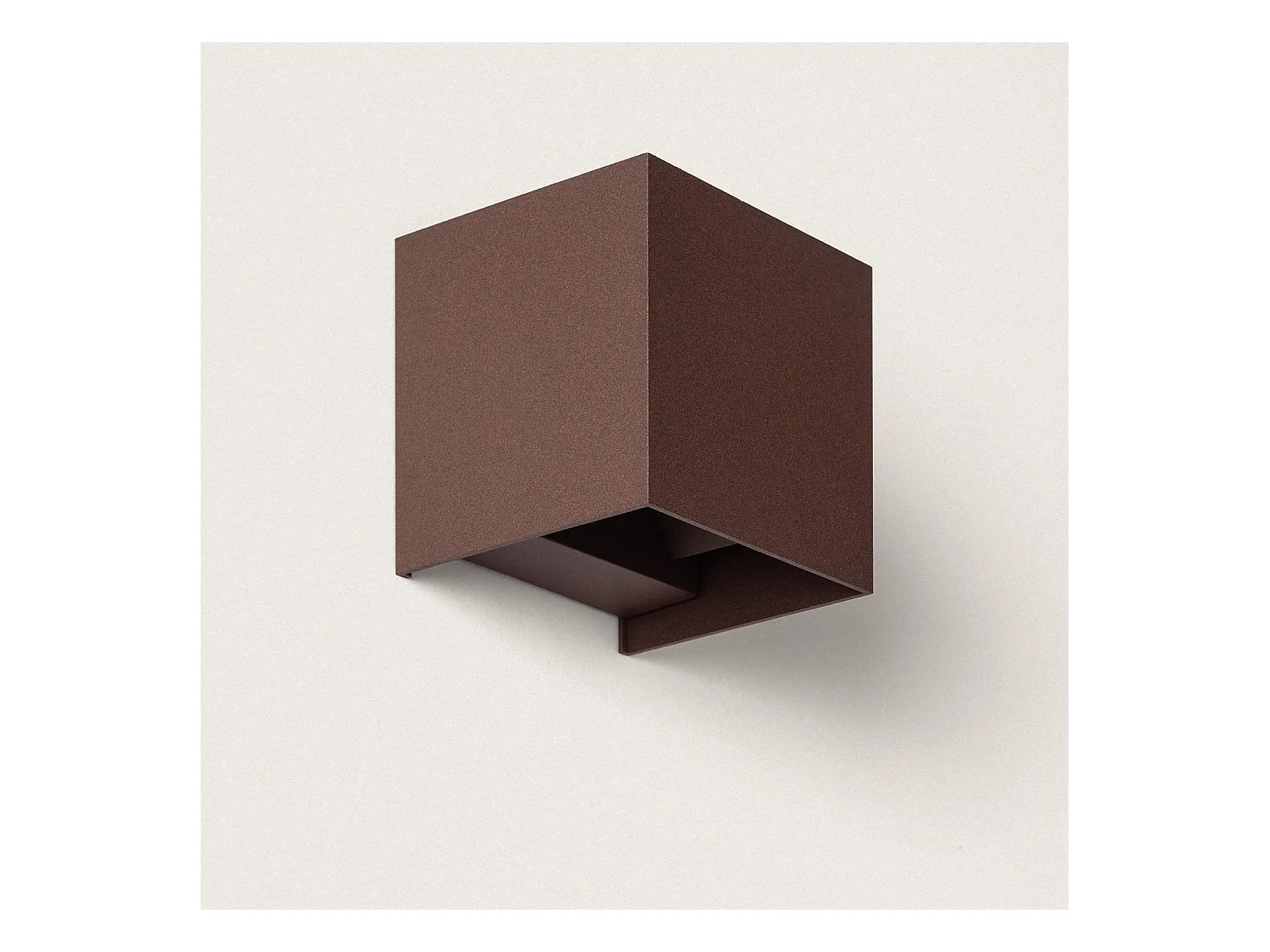 Applique da Parete per Esterno LED 10W Alluminio Illuminazione Doppia Luce CCT Selezionabile Iridix Ossido