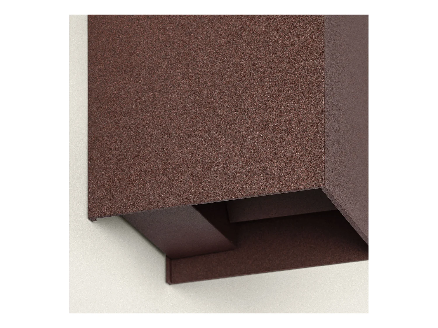 Applique da Parete per Esterno LED 10W Alluminio Illuminazione Doppia Luce CCT Selezionabile Iridix Ossido