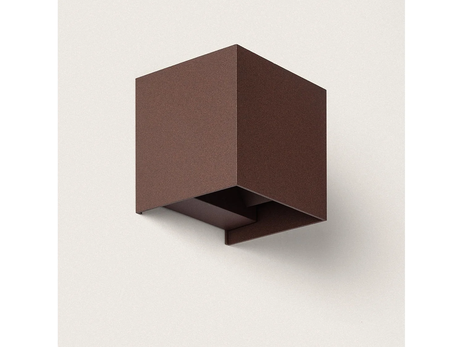 Applique da Parete per Esterno LED 10W Alluminio Illuminazione Doppia Luce CCT Selezionabile Iridix Ossido