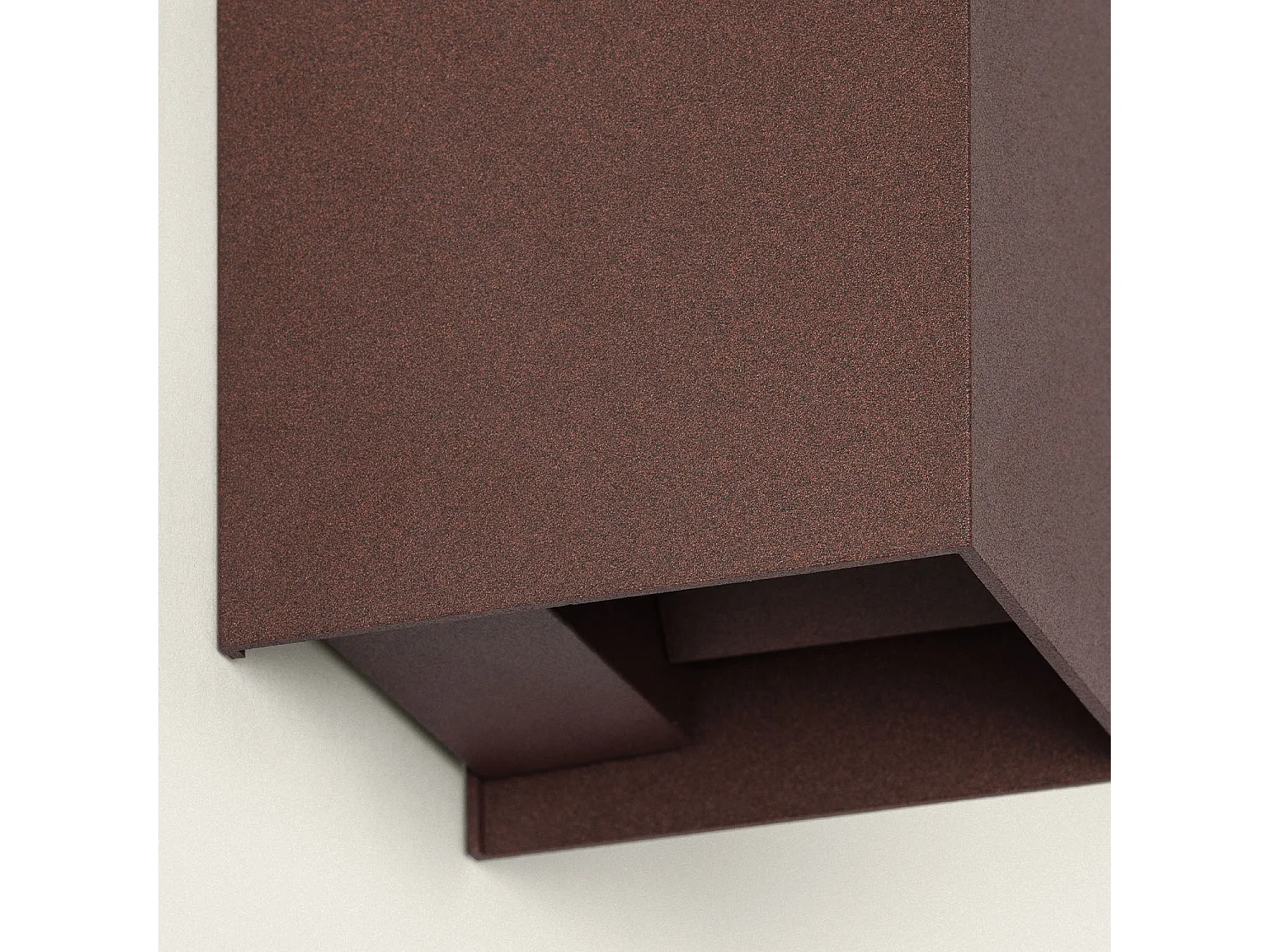 Applique da Parete per Esterno LED 10W Alluminio Illuminazione Doppia Luce CCT Selezionabile Iridix Ossido