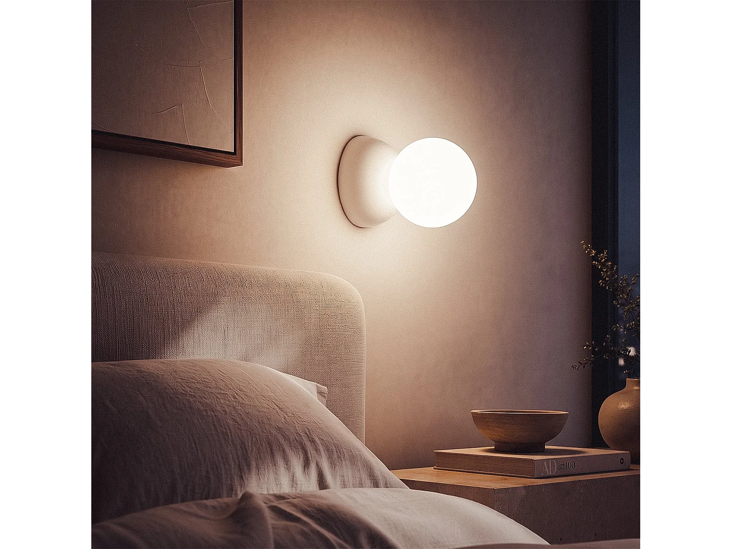 Aplique de Yeso Ball Vulni Blanco