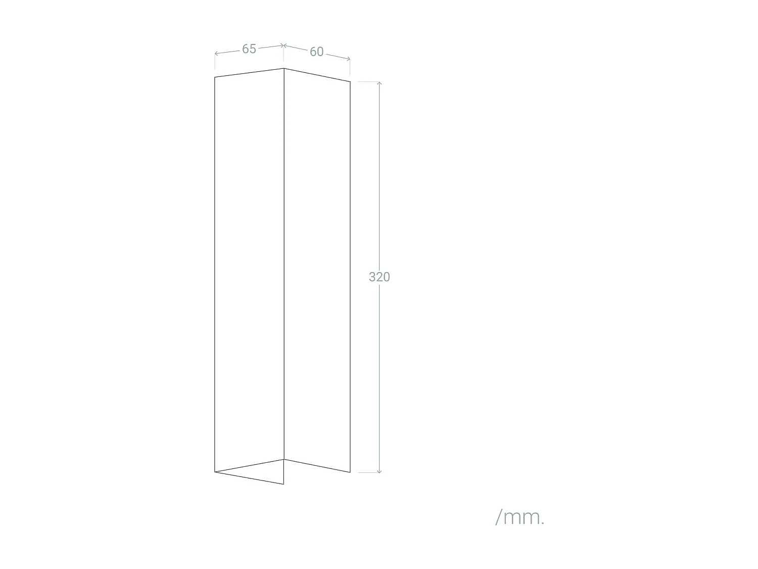 Aplique de Pared LED 12W Metal Columbus M Plateado