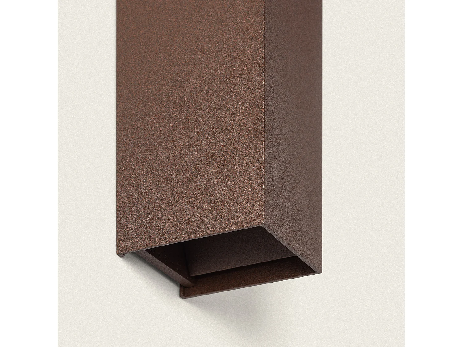 Applique da Parete per Esterno LED 10W Alluminio Doppia Luce CCT Selezionabile Oscilum Square Ossido