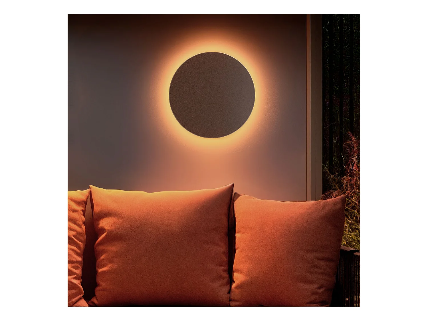 Applique Murale LED 18 W Extérieure Aluminium Sélectionnable CCT Sélectionnable Blekkom M Rouille