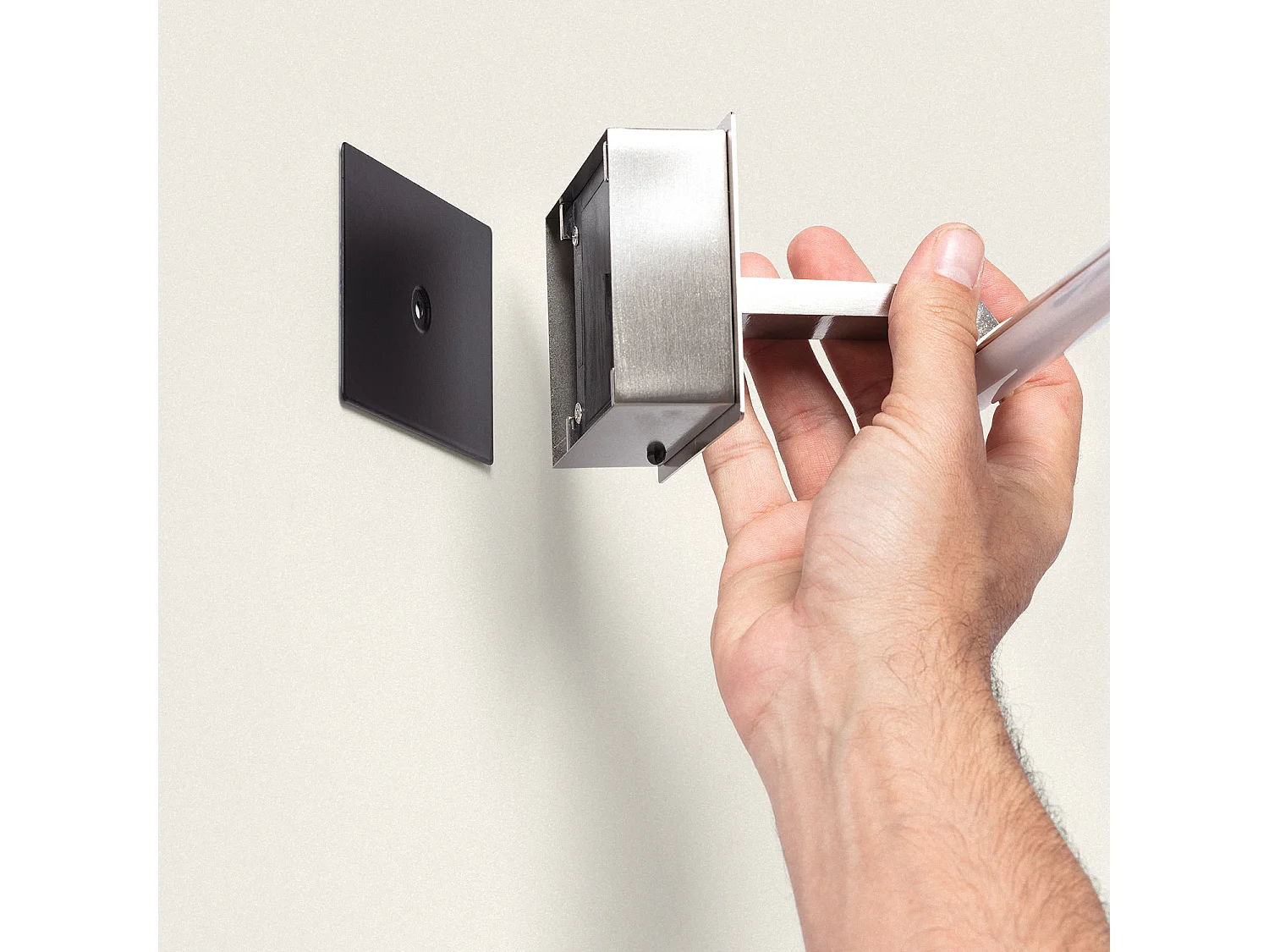 Applique pour Cadres LED 1,8 W Slimlight avec Télécommande Nickel