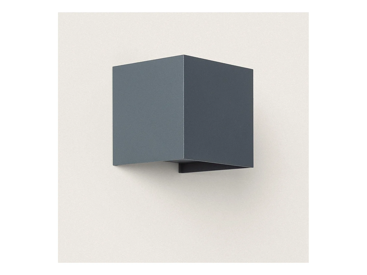 Aplique de Pared Exterior LED 10W Aluminio Iluminación Doble Cara CCT Seleccionable Denny Square Antracita