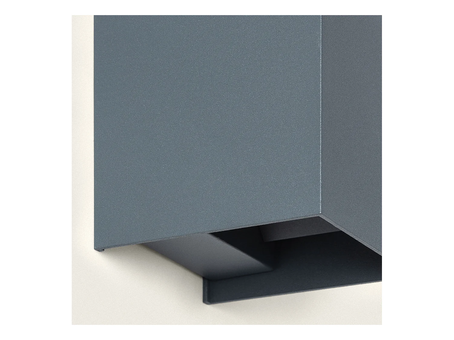 Aplique de Pared Exterior LED 10W Aluminio Iluminación Doble Cara CCT Seleccionable Denny Square Antracita