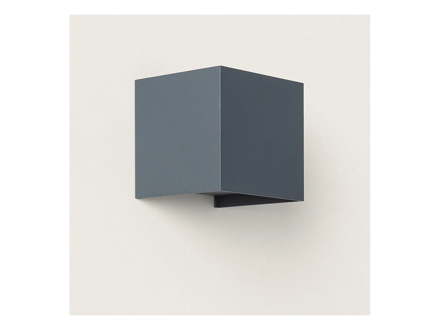 Aplique de Pared Exterior LED 10W Aluminio Iluminación Doble Cara CCT Seleccionable Denny Square Antracita