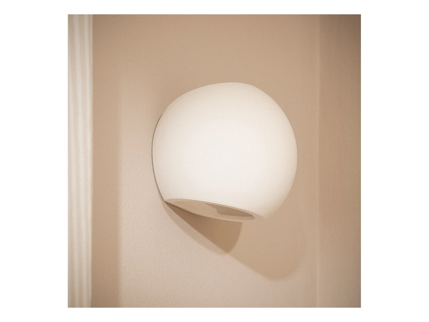 Aplique de Pared Yeso Klay Blanco