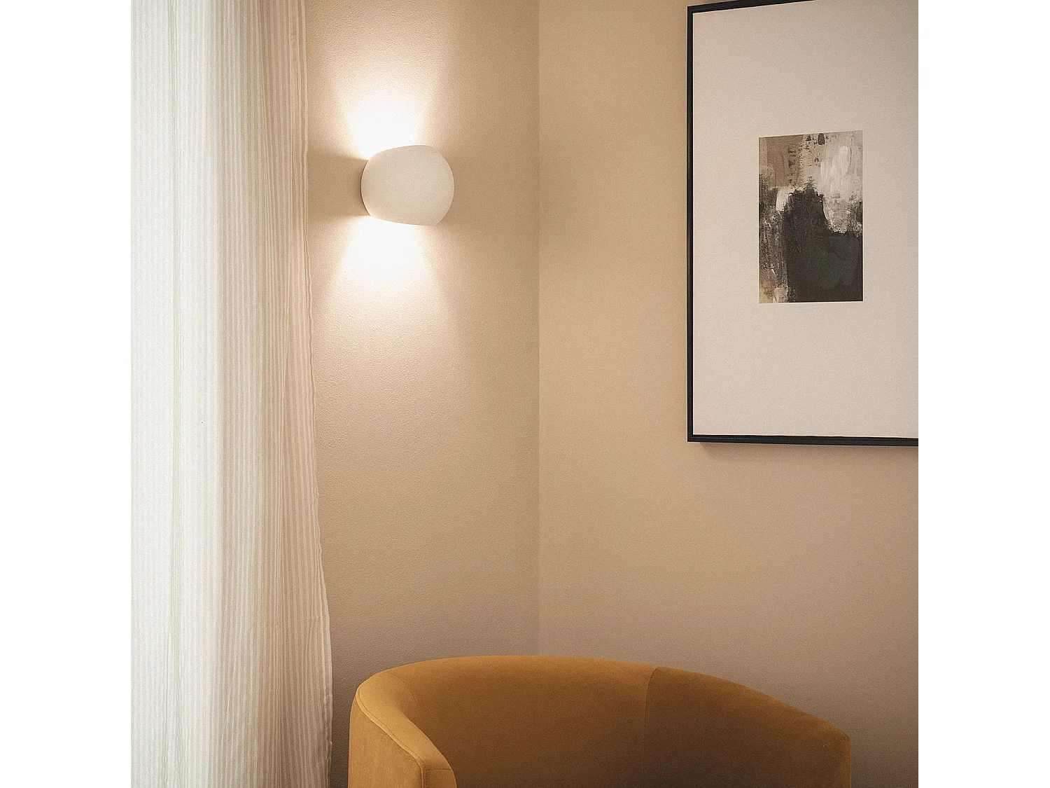 Applique Murale Plâtre Klay Blanc