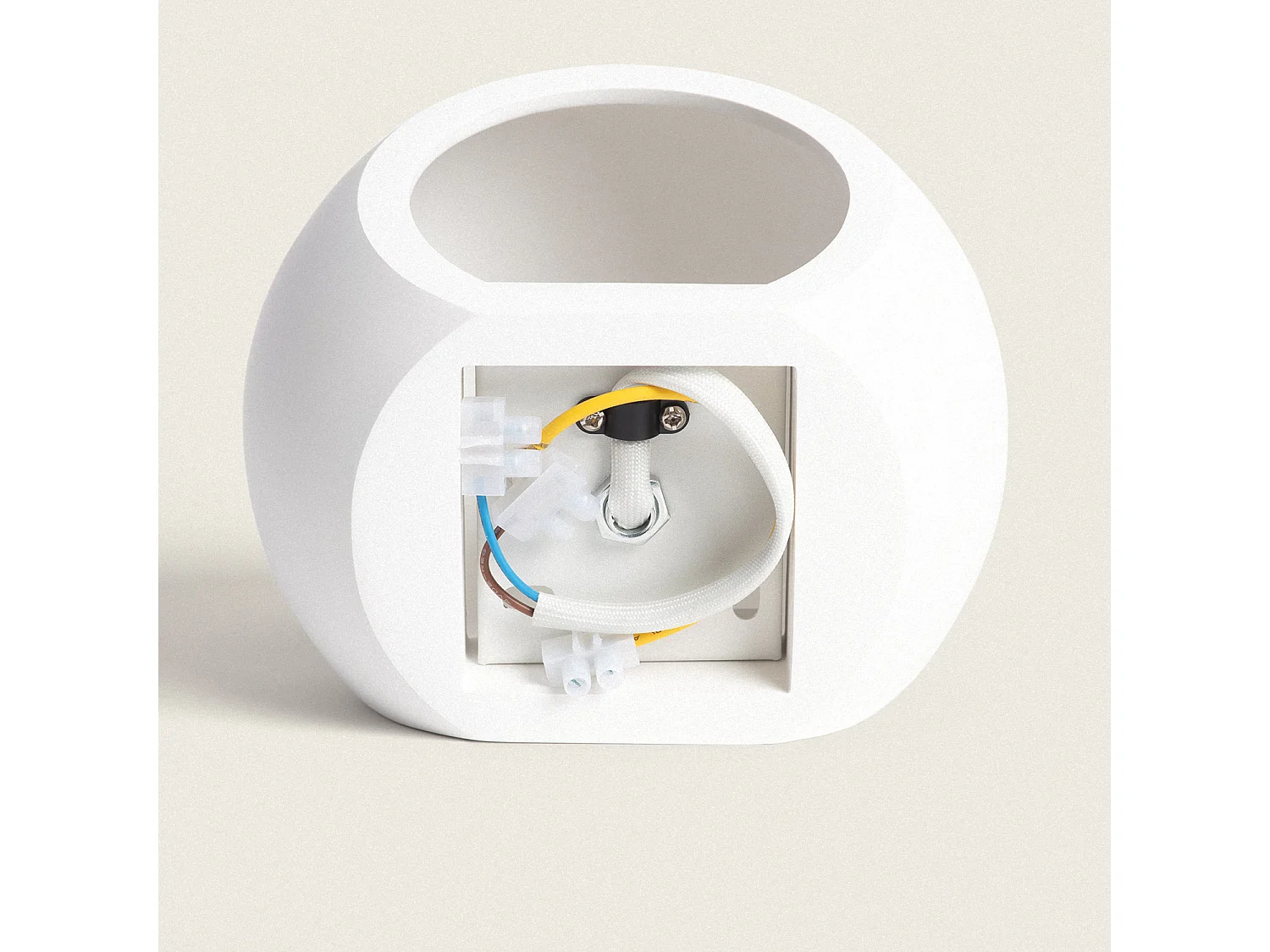 Applique da Parete Gesso Klay Bianco