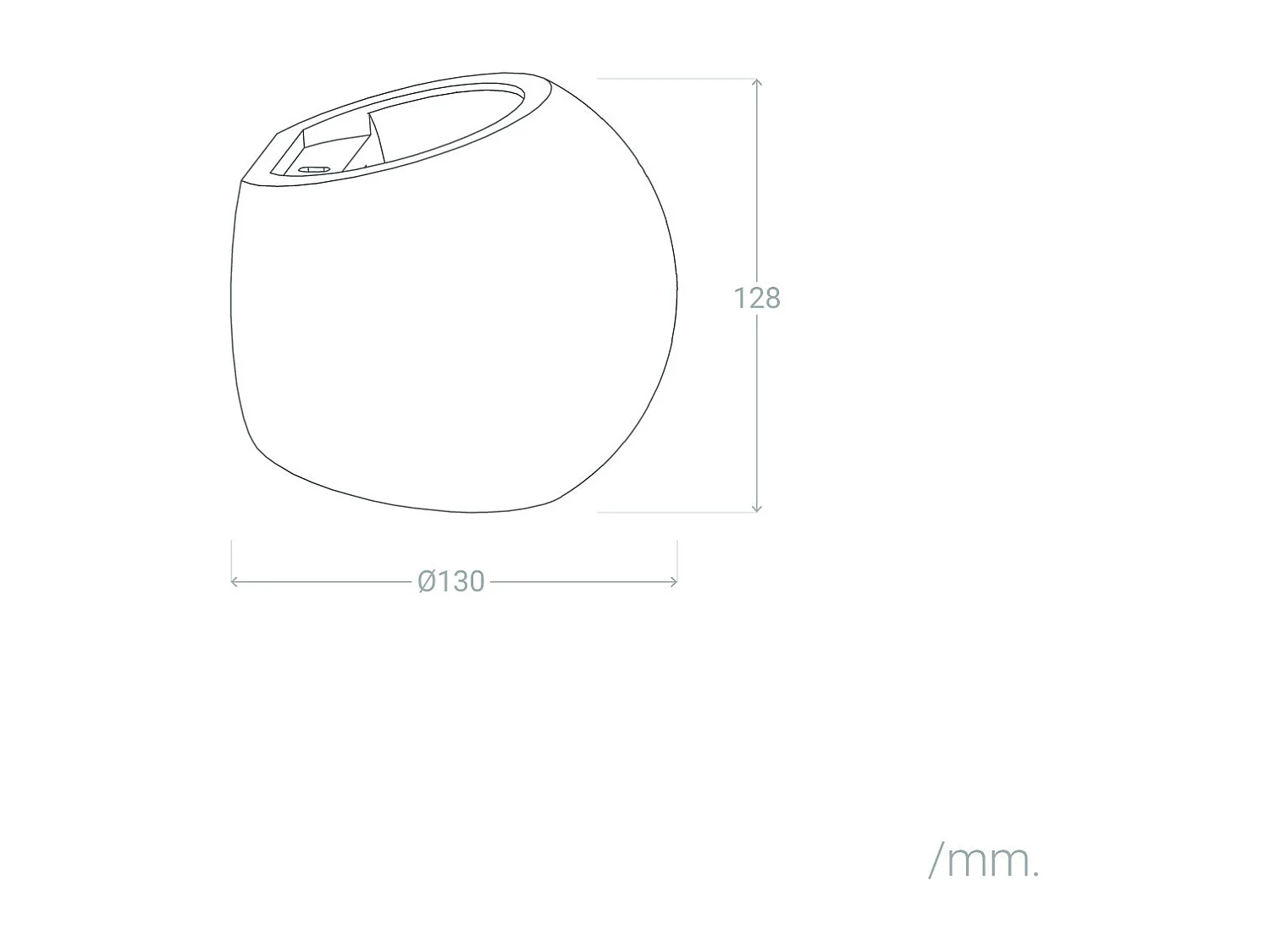 Applique da Parete Gesso Klay Bianco