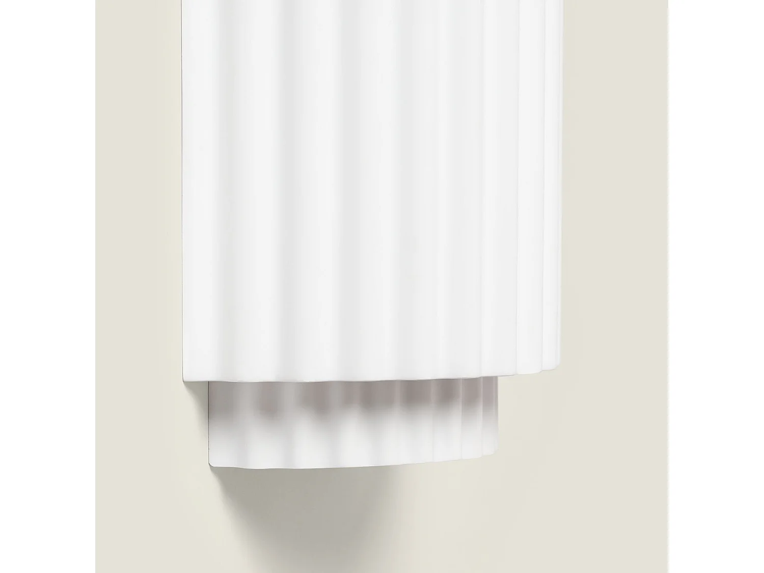 Applique Murale Plâtre Double Colum Blanc