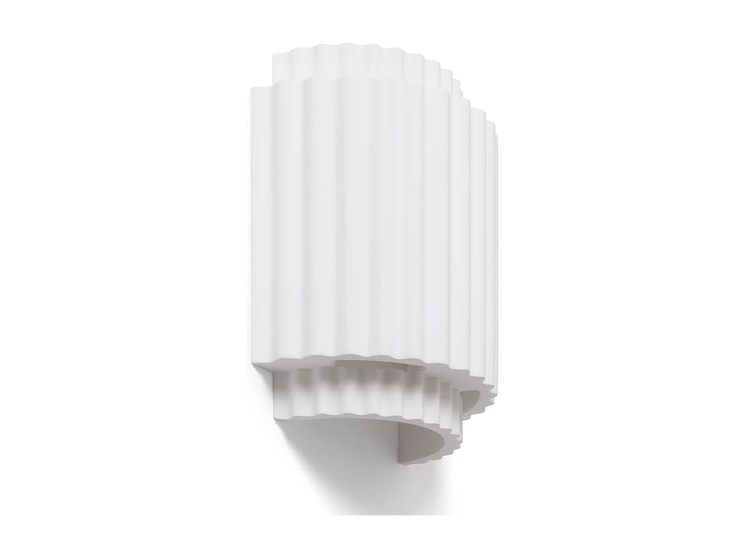 Applique da Parete Gesso Double Colum Bianco