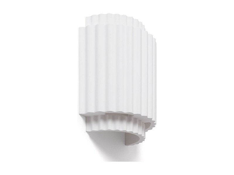 Aplique de Pared Yeso Double Colum Blanco