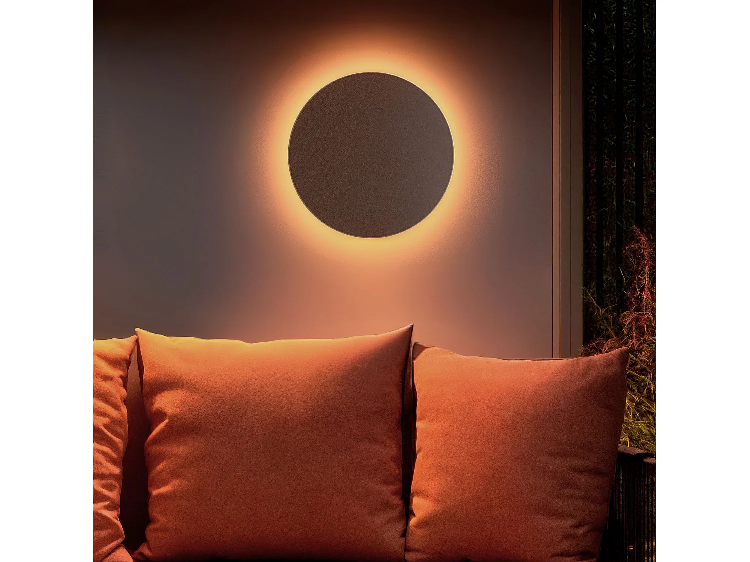 Applique da Parete per Esterno LED 18W Alluminio CCT Selezionabile Blekkom M Antracite